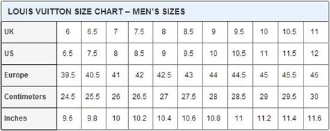 louis vuitton shoe size chart men's|louis vuitton men's casual shoes.